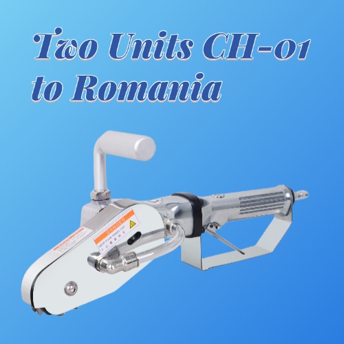 Two Units Handheld Pneumatic Paper Carton Waste Stripper CH-01 to Romania